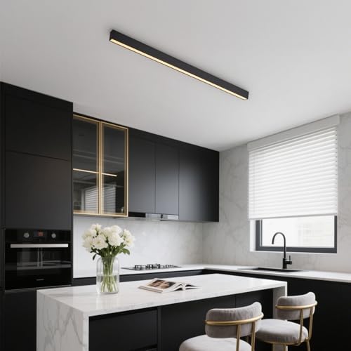 Black ceiling light LED