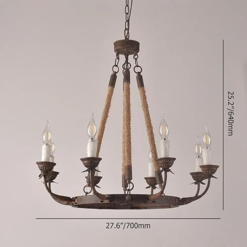 Rustic Candle Chandelier