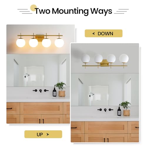 Bathroom Light Fixtures (4 Count)