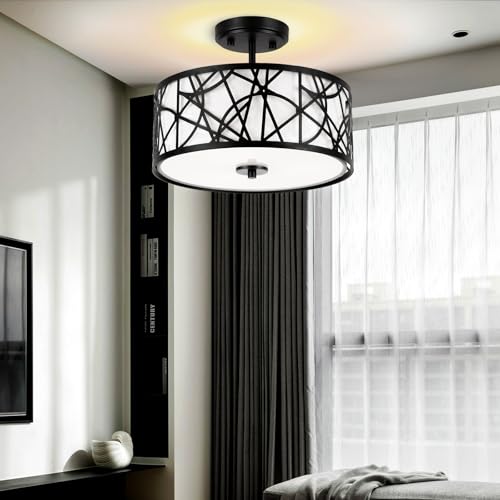 3 Light Semi Flush Mount Ceiling Light