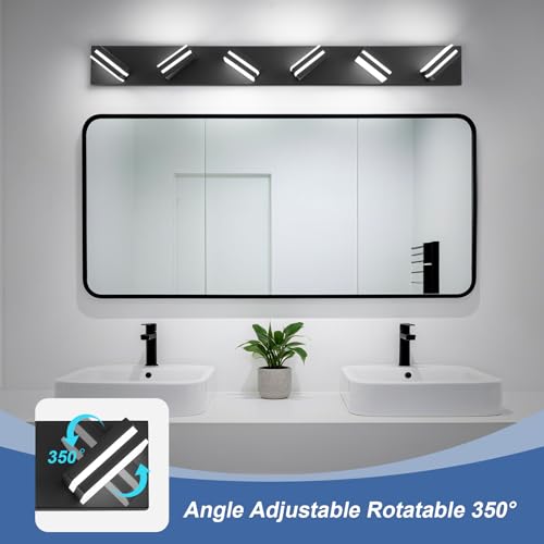 Modern LED Black Acrylic Bathroom Lights Fixtures 6