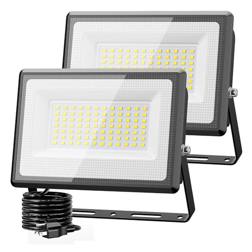 2 Pack 90W LED Flood Light Outdoor (2 Count)