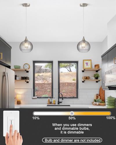 Brushed Nickel Pendant Lights Kitchen Island