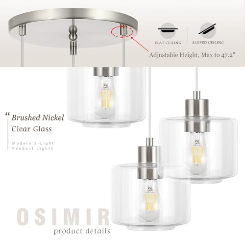 Brushed Nickel Dining Room Chandelier Light Fixture