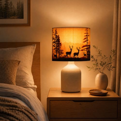 Soft bamboo lampshade for table & floor lamps