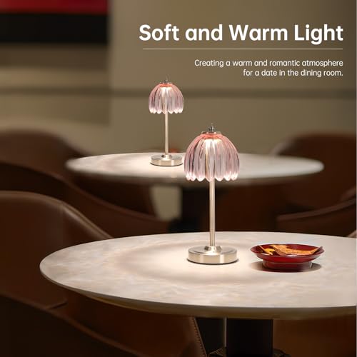 Tulip Table Lamp with 5200mAh Battery & Touch Control