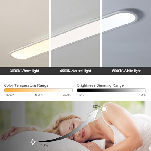 55 Inch Dimmable LED Linear Ceiling Light