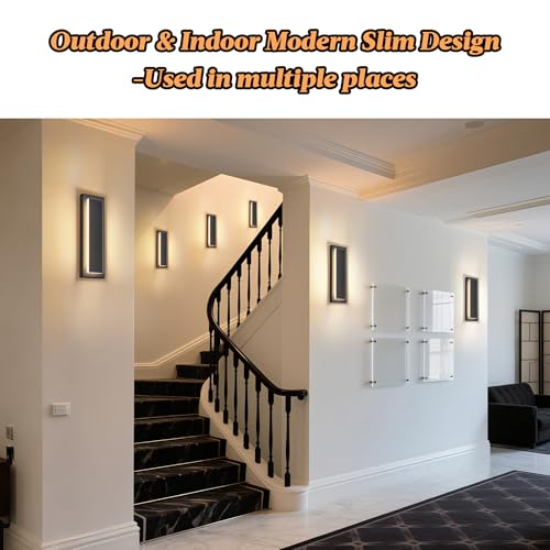 Modern Exterior Lighting Fixtures Outdoor Porch Wall Light 16 in (4 Count)