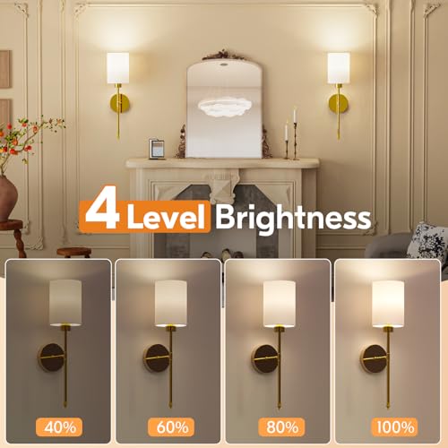 20.67 inch Battery Operated Wall Sconce Set of 2 (2 Count)