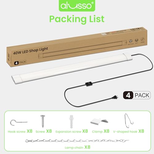 LED Shop Lights 4FT for Garage (4 Count)
