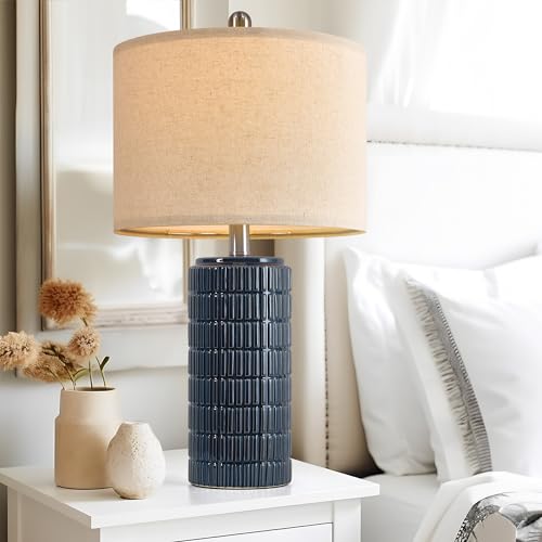 23" Blue Table Lamps (2 Count)