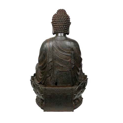WIN1586 Outdoor Floor Peaceful Buddha Fountain with LED Lights