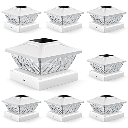 8 Pack Solar Post Cap Lights (8 Count)