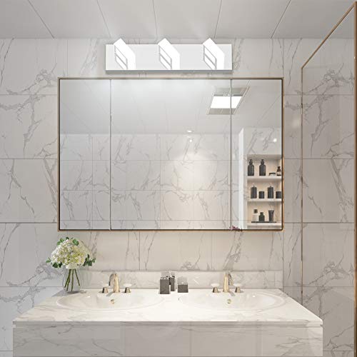 Modern LED Bathroom Vanity Lights Chrome Stainless Steel Acrylic Bathroom Wall Lighting Fixtures Modern LED Vanity Lights Over Mirror