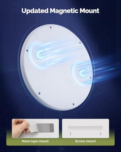 LED Shower Light Battery Operated Ceiling Light with Remote 4 Pack (4 Count)
