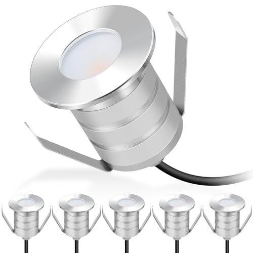 Outdoor Recessed LED Lights (6 Count)