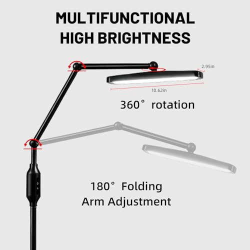 Tattoo Shading Pro Light Floor Lamp with CPL Filter Lens Reduce Glare and Reflections for Tattooing