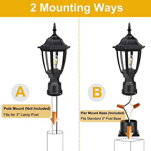 Outdoor Post Lights (2 Count)