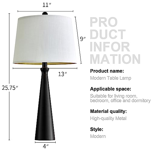 25.75" Table Lamps Set of 2 for Living Room Bedroom (2 Count)