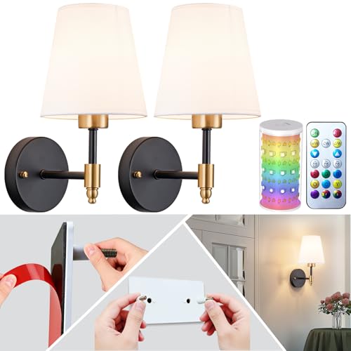 Peel and Stick Wall Sconces (2 Count)