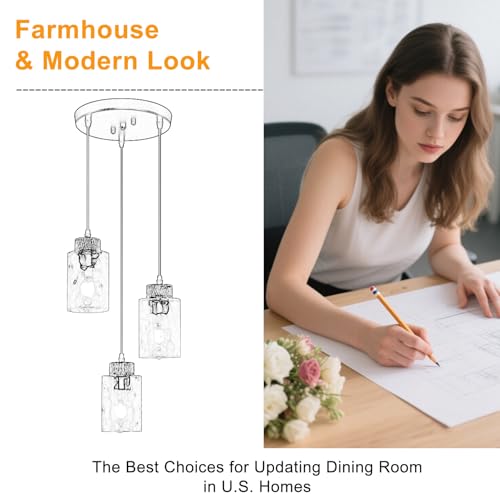 3 Light Pendant Light Fixtures