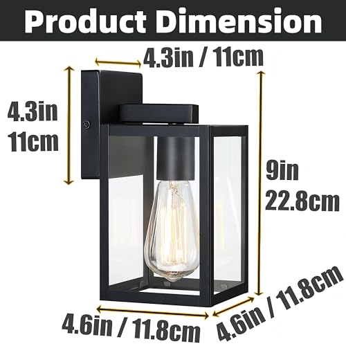 2 Pack Small Outdoor Sconce Lights (2 Count)