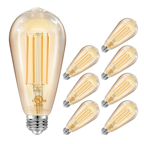 8 Pack Vintage LED Edison Bulbs (8 Count)