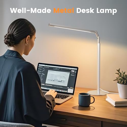 Silver LED Desk Lamp