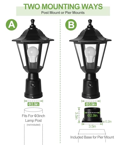 Dusk to Dawn Outdoor Post Light
