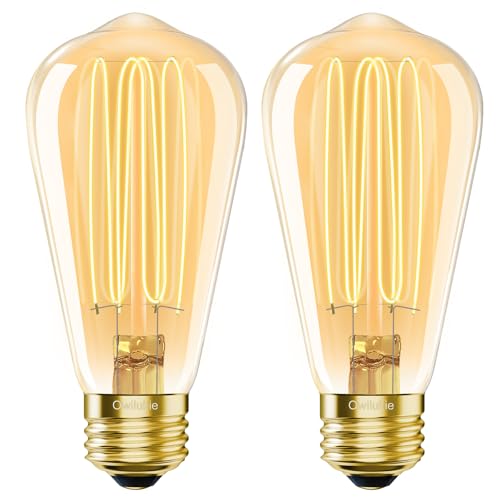 E26 LED Bulb 6W Equivalent Edison Light Bulbs 60 watt (2 Count)
