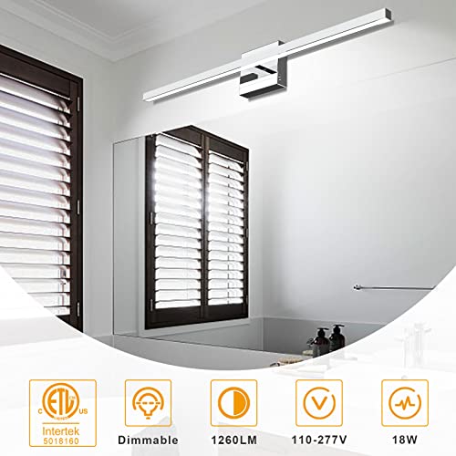 31.5 inch Chrome Bathroom Vanity Light