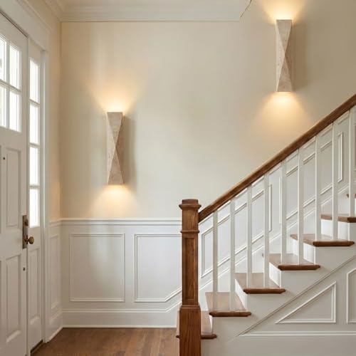 Modern Travertine Wall Sconce