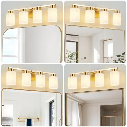 4 Light Bathroom Light Fixtures (4 Count)