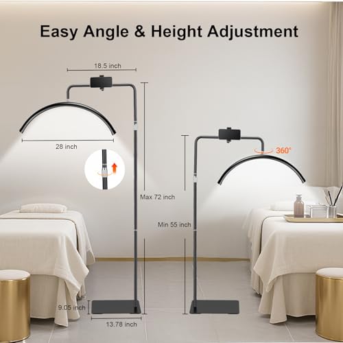Half Moon Lash Light with Phone Holder