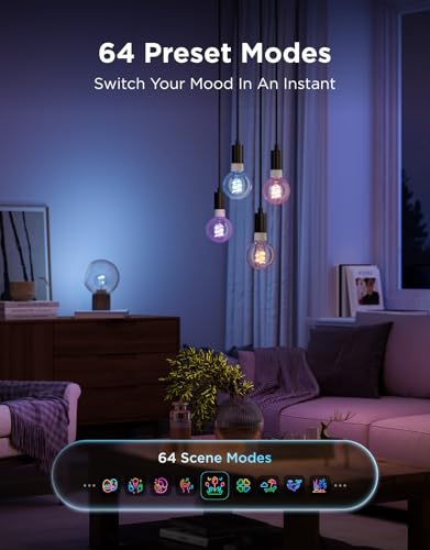 Edison Bulbs G25 Smart Vintage Light Bulbs (4 Count)