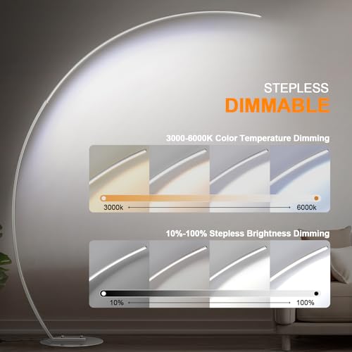 Dimmable LED Floor Lamp with 3 Color Temperatures