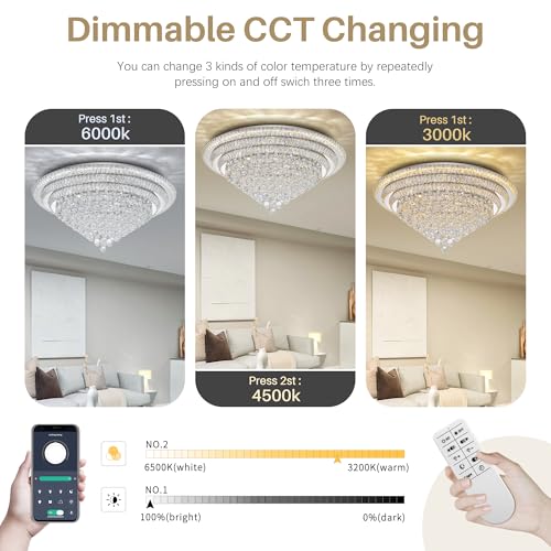 40" Crystal Chandeliers