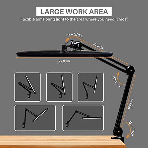 23 Inch LED Task Lamp with Clamp
