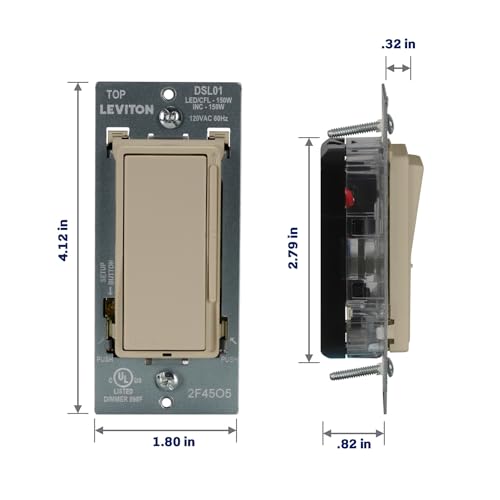 Decora Slide LED Advanced Dimmer Switch for 150W Dimmable LED