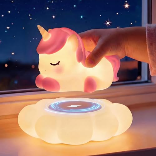 Huggwaii Squishy Cloud Unicorn Night Light for Kids