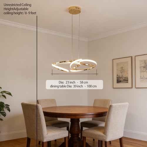 23 inch Modern Chandelier for Dining Room