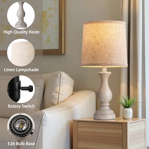 22" Farmhouse Table Lamps Set of 2 (2 Count)