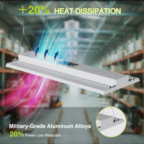 100 Pack 210W Motion Sensor LED Linear High Bay Shop Light