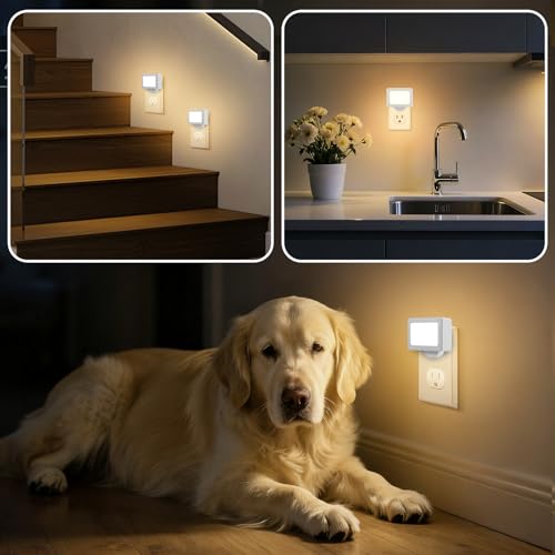4 Pack Night Light Plug in Wall with Adjustable Direction (4 Count)