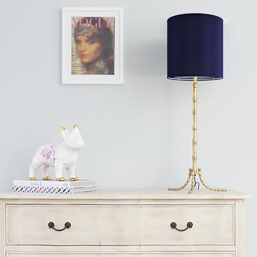 2 Pcs Small Drum Lamp Shades Blue (2 Count)