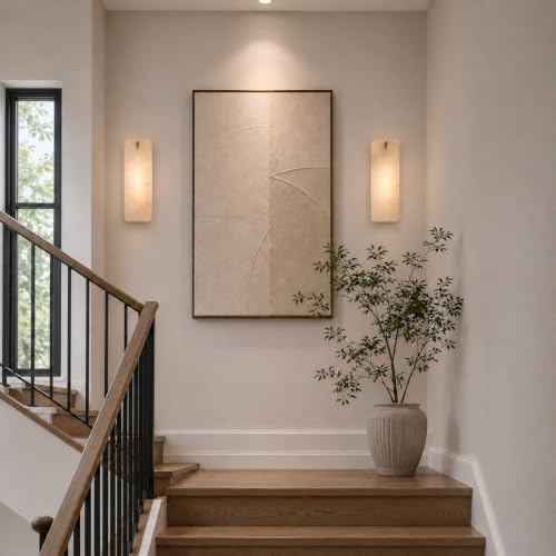 12 Inch Alabaster Wall Sconce