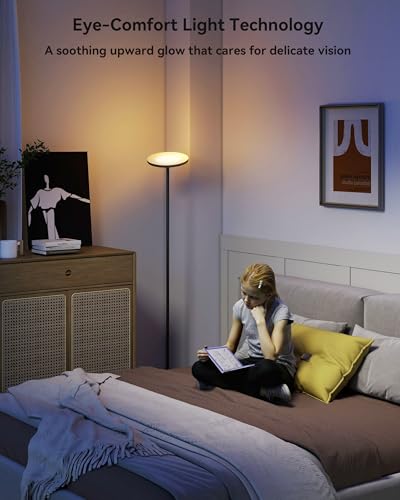 LED Torchiere Floor Lamp with Remote