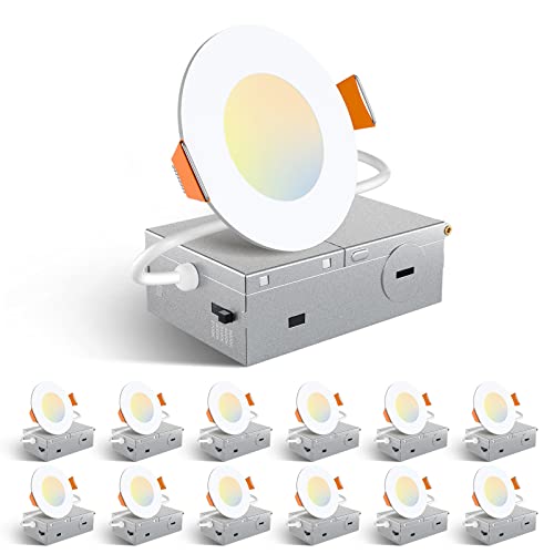 12 Pack 3 Inch LED Recessed Lighting (12 Count)