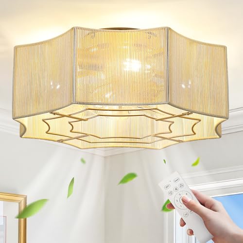 Boho Ceiling Fans with Lights (Cotton)