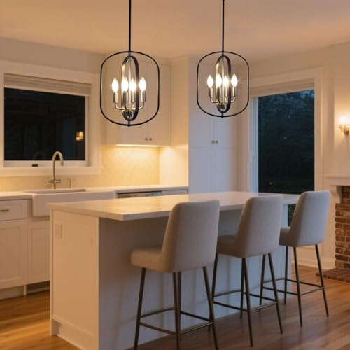 Black Nickel Chandelier Light